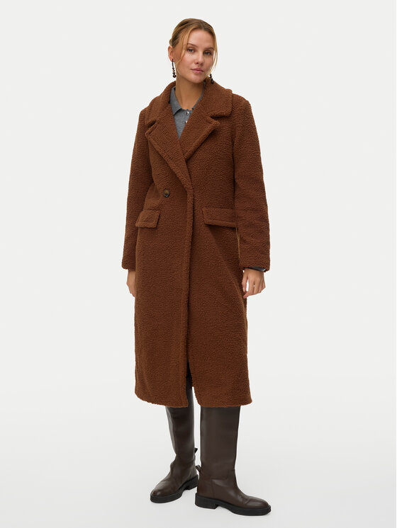 Vero Moda Vero Moda Ovčje usnje Teresa 10333681 Rjava Regular Fit