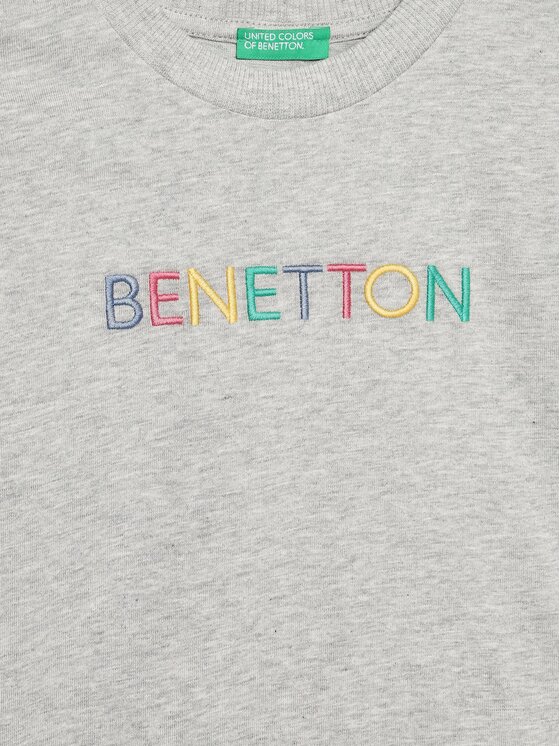 United Colors Of Benetton United Colors Of Benetton Majica 3BL0C10DY Siva Regular Fit