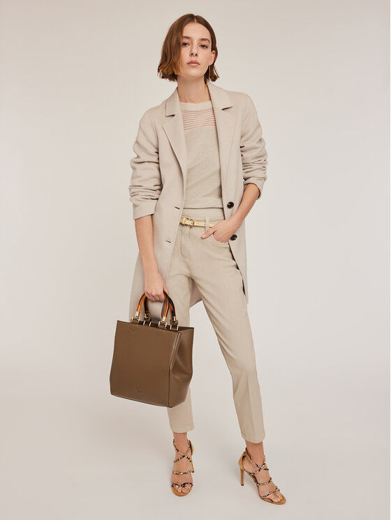 Motivi Motivi Cappotto invernale 0054Q000554N002 Beige Regular Fit