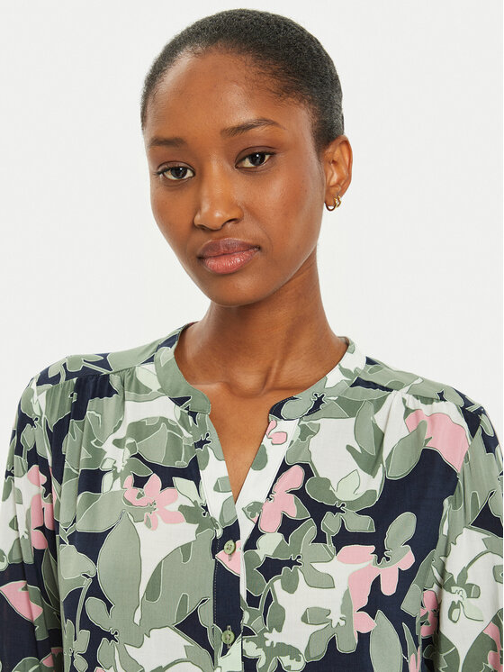 Olsen Olsen Риза 12001907 Зелен Regular Fit