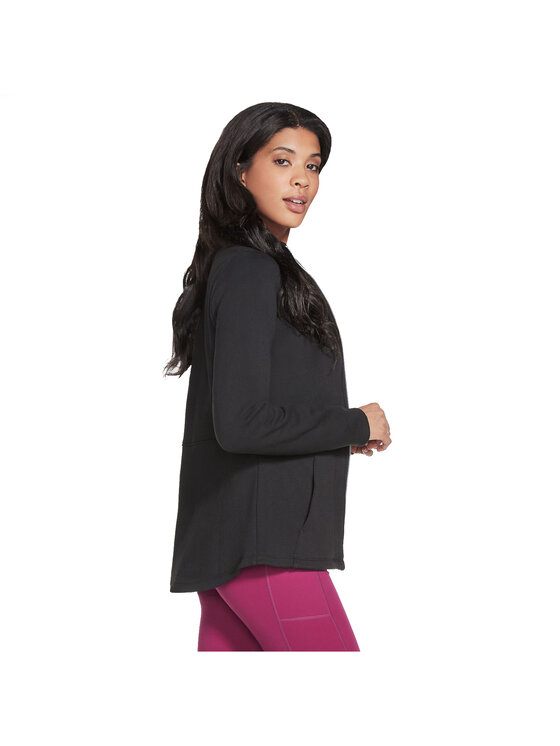 Skechers Skechers Giacca outdoor Skechers Go Snuggle Jacket Nero Regular Fit