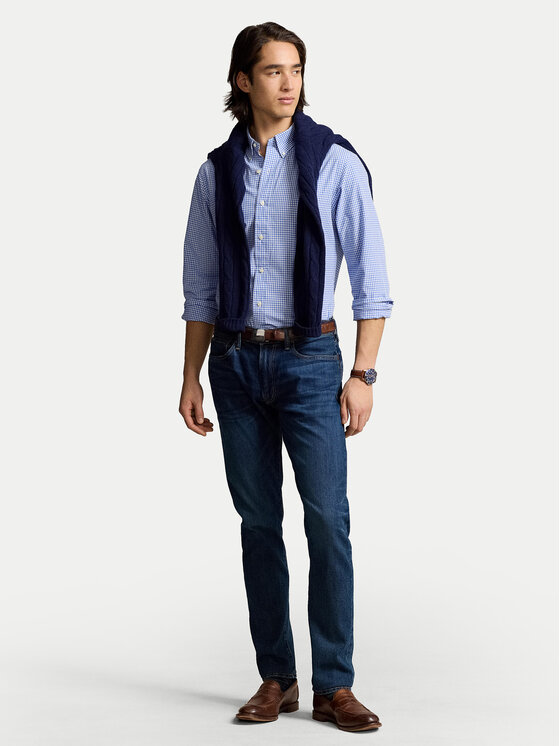 Polo Ralph Lauren Polo Ralph Lauren Риза 710928255004 Светлосиньо Custom Fit