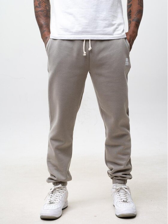 Good Luck Good Luck Spodnie dresowe Klasyczne na każdą okazję 129942 Szary Regular Fit