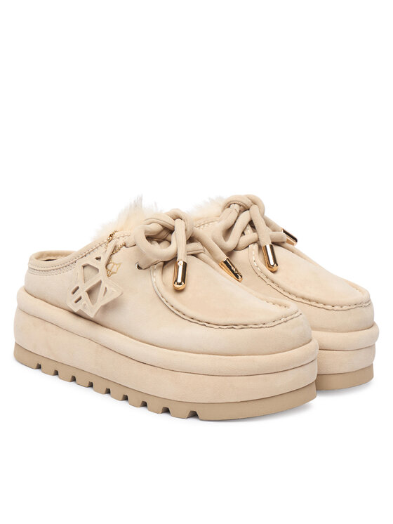 Naked Wolfe Naked Wolfe Pantofole Blizzard Beige