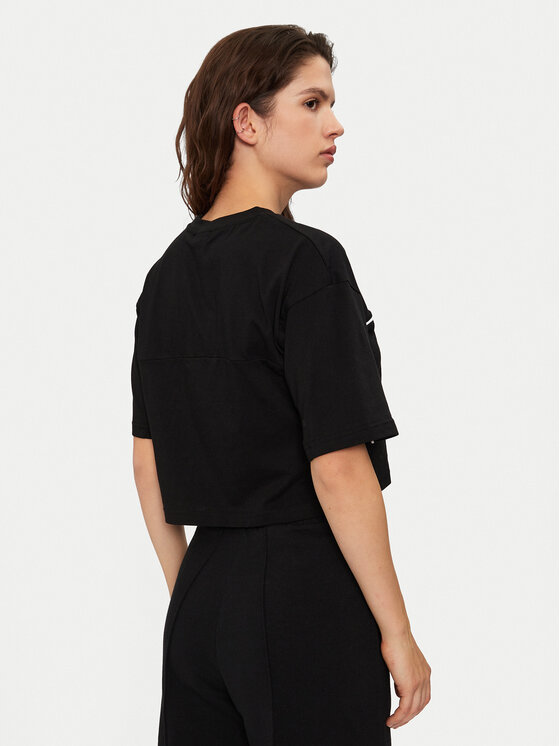 Fila Fila T-krekls Loobu FAW0908 Melns Regular Fit