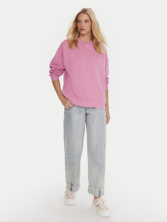 Quiksilver Quiksilver Bluza Essential Crew EQWFT03190 Fioletowy Standard Fit