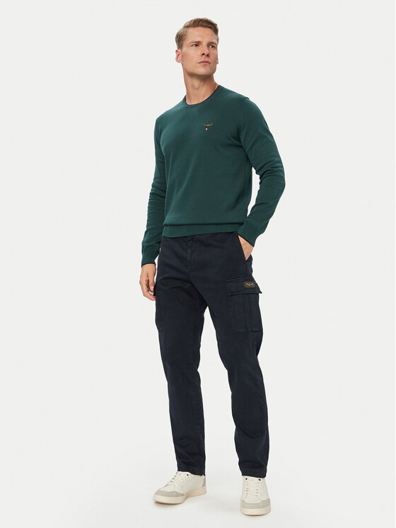 Aeronautica Militare Aeronautica Militare Светр 262MA1631UL00506 Зелений Regular Fit
