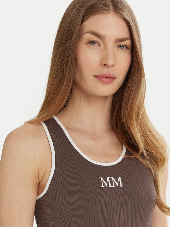 Max Mara Leisure Max Mara Leisure Top Sax 2516941027 Brązowy Slim Fit