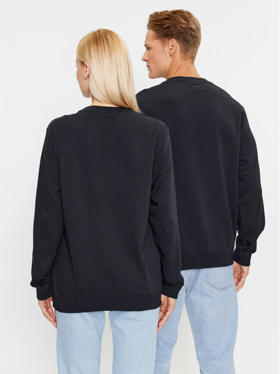 Converse Converse Sweatshirt Standard Fit Left Chest Star Chev Emb Crew Ft 10023861-A02 Schwarz Regular Fit