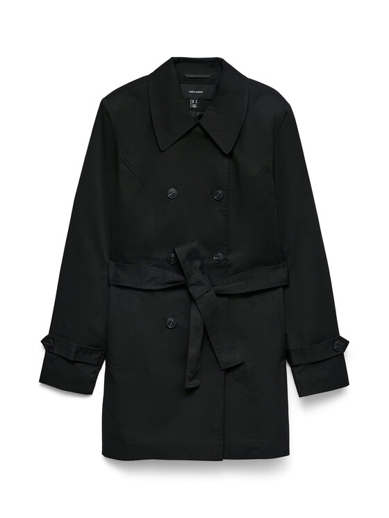 Vero Moda Vero Moda Тренч Chelsea 10329343 Черен Regular Fit