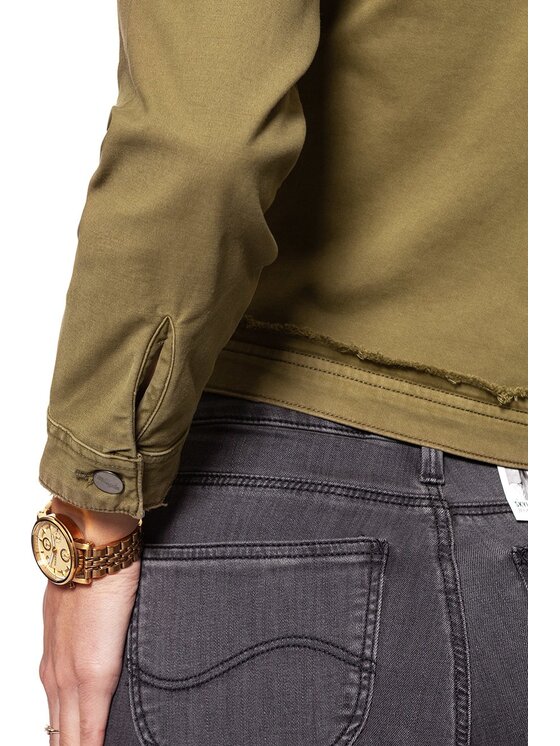 Wrangler Wrangler Giacca da donna CROP JACKET Verde Slim Fit