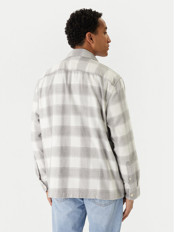 Tommy Hilfiger Tommy Hilfiger Marškiniai Flannel MW0MW40483 Pilka Regular Fit