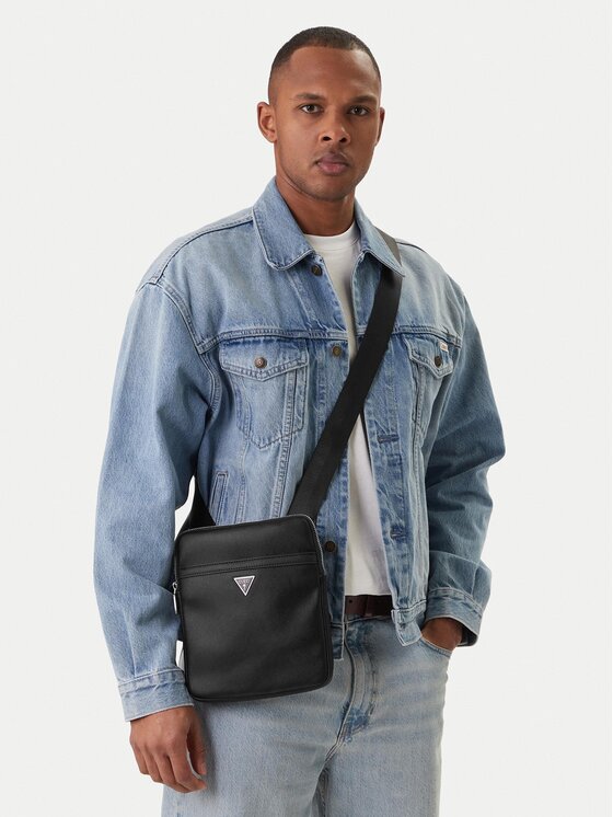 Guess Guess Umhängetasche Certosa Saffiano Smart HMECSA P3123 Schwarz