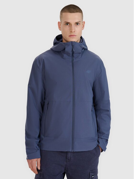 4F 4F Giacca di transizione 4FWSS25TTJAM704-22S Blu scuro Regular Fit