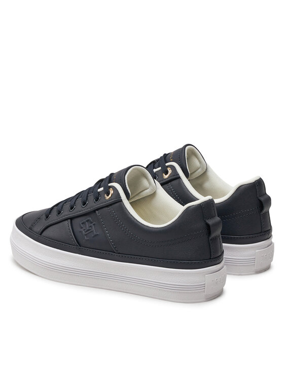 Tommy Hilfiger Tommy Hilfiger Laisvalaikio batai Essential Vulc Sneaker Monogram FW0FW07945 Tamsiai mėlyna