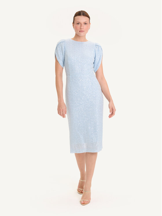KMX KMX Sukienka koktajlowa 925900015 Niebieski Fitted Fit