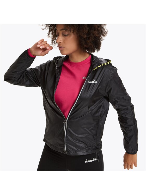 Diadora Diadora Kurtka przejściowa DIADORA L. MULTILAYER JACKET BE ONE Czarny Regular Fit