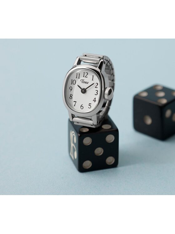 Timex Timex Zegarek TW2Y70700 Srebrny