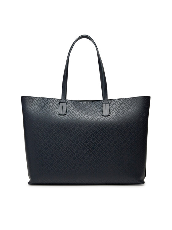 Tommy Hilfiger Tommy Hilfiger Geantă Th Distinct Tote Mono AW0AW17195 Bleumarin
