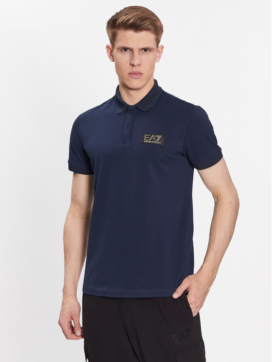 EA7 Emporio Armani EA7 Emporio Armani Polo majica 3RPF01 PJ5AZ 1554 Mornarsko modra Regular Fit