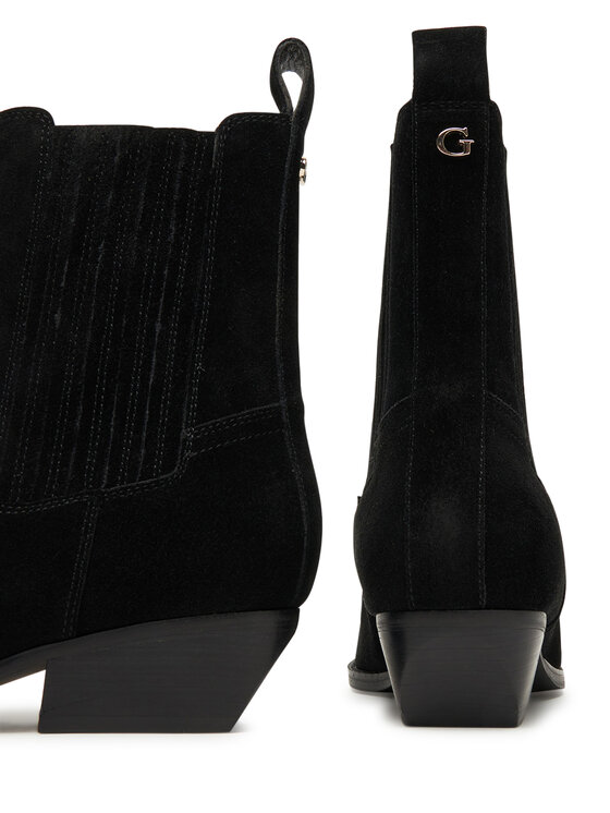 Guess Guess Kovbojská obuv FLTLN2 SUE10 Černá