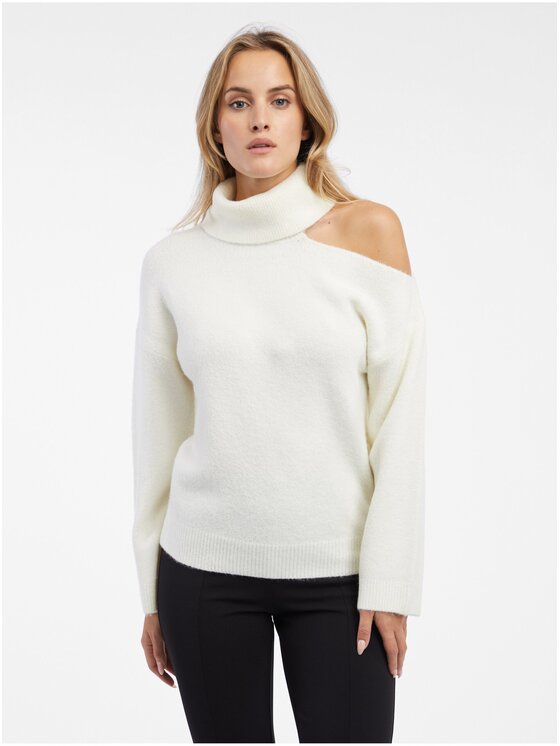 Orsay Orsay Sweter 507528029000__XL Beżowy Regular Fit