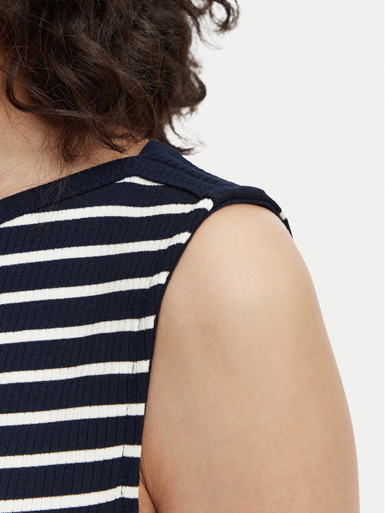 Tommy Hilfiger Tommy Hilfiger Každodenné šaty WW0WW49311 Tmavomodrá Slim Fit