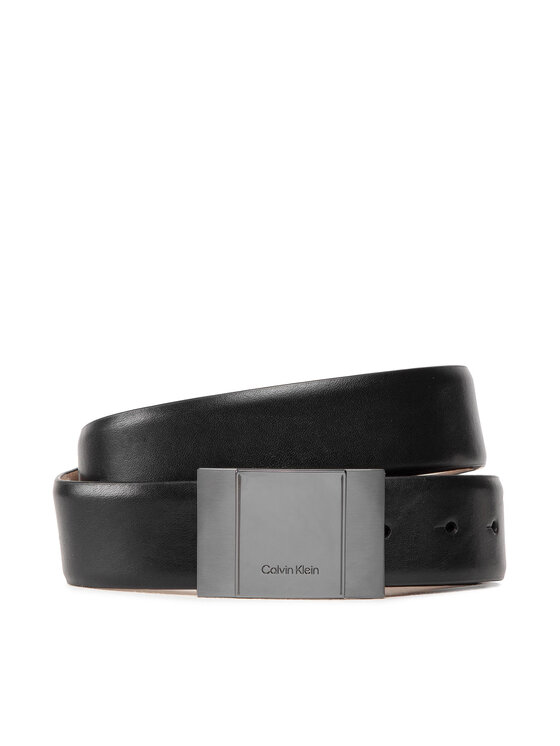 Calvin Klein Calvin Klein Cintura da uomo Formal Plaque 35Mm K50K509642 Nero