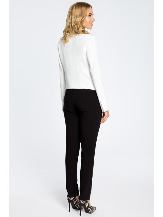 Made of Emotion Made of Emotion Sako M031 Bílá Casual Fit