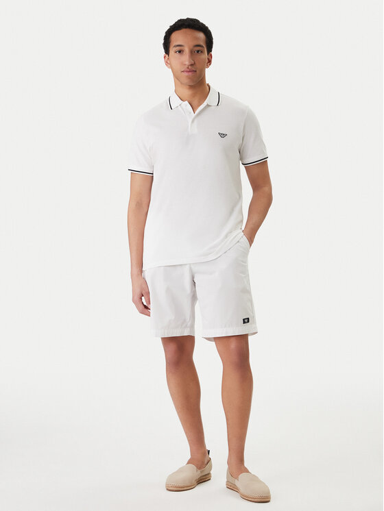 Emporio Armani Emporio Armani Polo EM001380 AF20424 U0002 Biały Regular Fit
