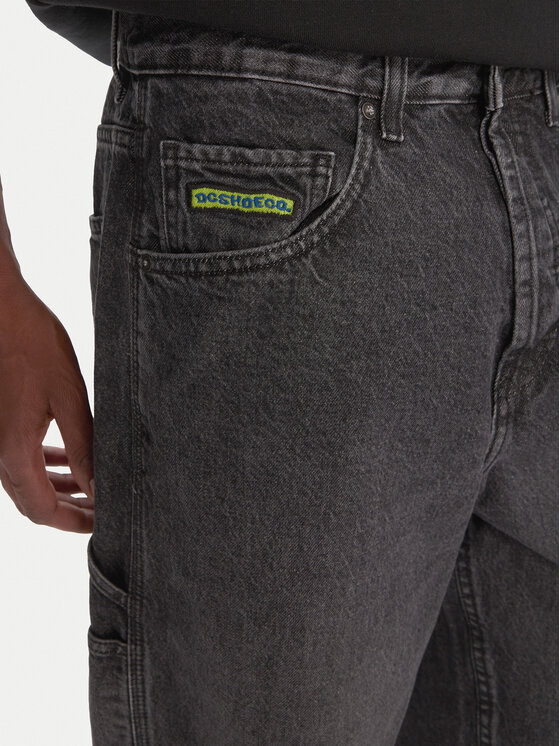 DC DC Τζιν Worker Carpenter Bac EDYDP03432 Μαύρο Baggy Fit