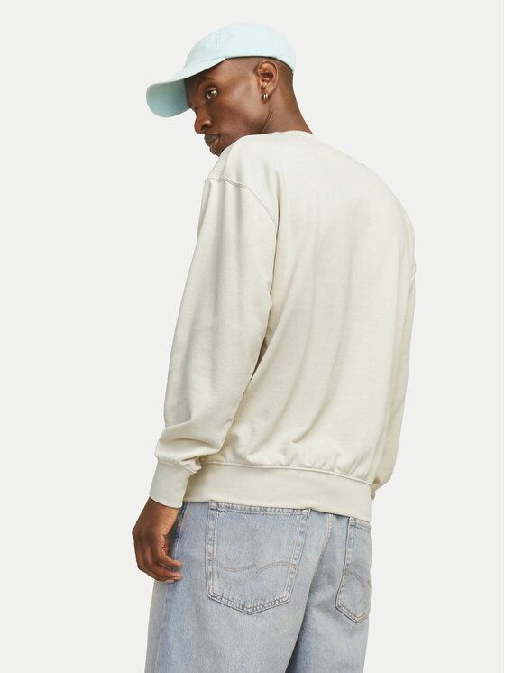 Jack & Jones Jack & Jones Mikina Charge 12257853 Béžová Loose Fit