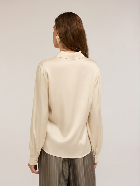 Motivi Motivi Koszula 5192Q000846N011 Écru Regular Fit