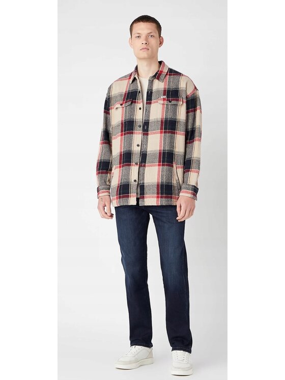 Wrangler Wrangler Koszula Overshirt Kolorowy Overshirt Fit