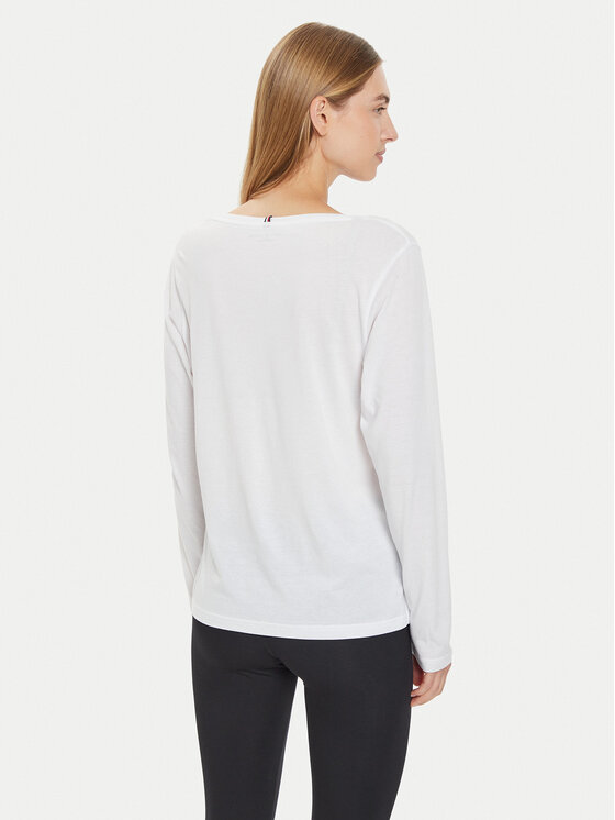 Tommy Hilfiger Tommy Hilfiger Bluse UW0UW05228 Weiß Relaxed Fit