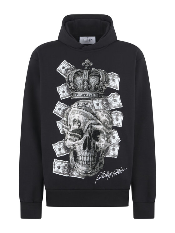 PHILIPP PLEIN PHILIPP PLEIN Felpa 31089 Nero Regular Fit