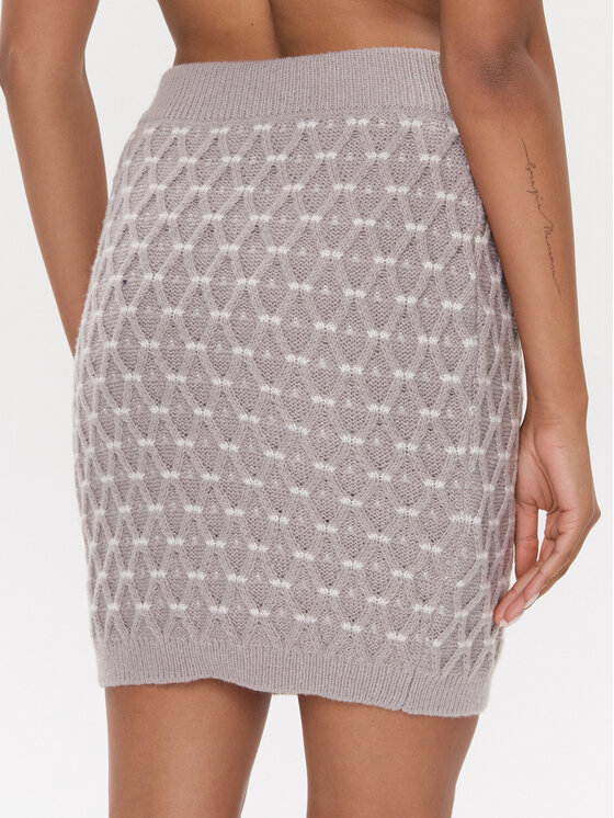 Guess Guess Mini sukňa W3BD0N Z3BF2 Sivá Regular Fit