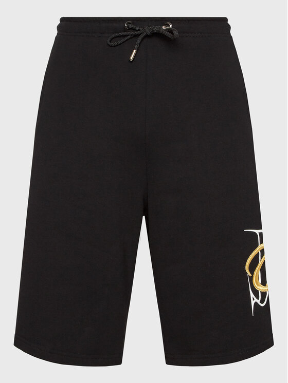 Just Cavalli Just Cavalli Szorty sportowe 74OBDI07 Czarny Regular Fit