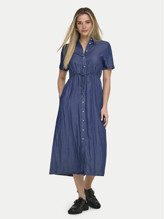 ONLY ONLY Φόρεμα τζιν Charis 15363971 Σκούρο μπλε Regular Fit