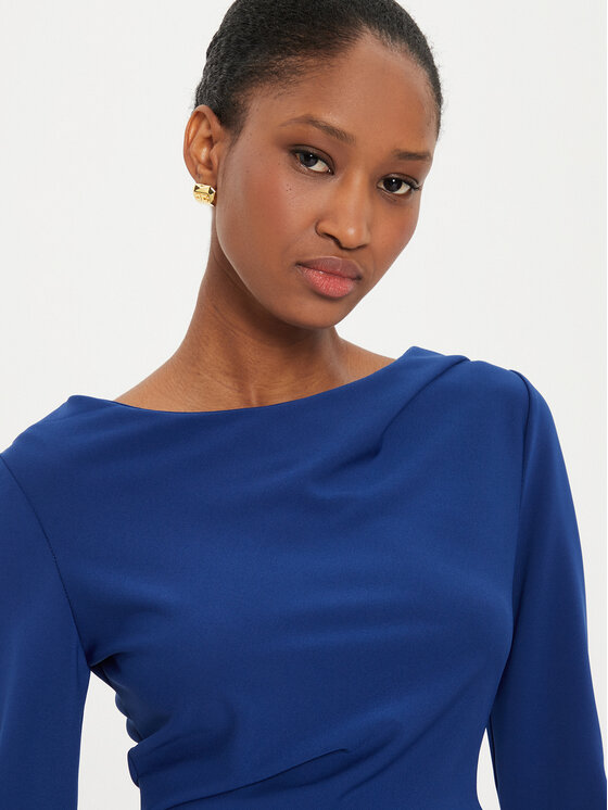 Rinascimento Rinascimento Sukienka koktajlowa CFC0121014003 Niebieski Regular Fit