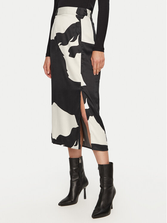 ONLY Midi sukňa Jane 15314054 Čierna Regular Fit