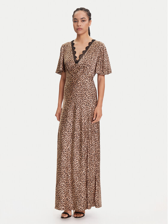 Guess Guess Večerní šaty W5YK01 WHEZ2 Béžová Regular Fit