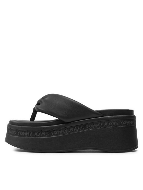 Tommy Jeans Tommy Jeans В'єтнамки Tjw Wedge Sandal EN0EN02457 Чорний