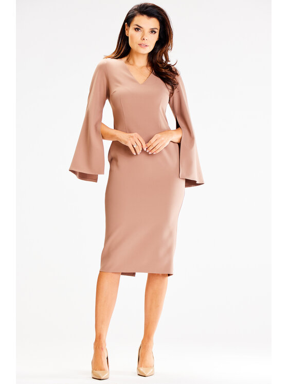 Awama Awama Abito da sera A596 Marrone Basic Fit