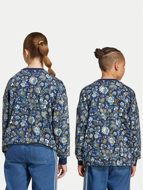 adidas adidas Pulóver Liberty London JX6316 Sötétkék Loose Fit