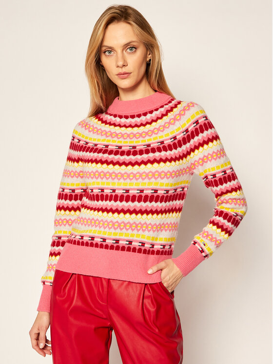 Tommy Jeans Tommy Jeans Pulover Fairisle DW0DW08859 Pisana Regular Fit