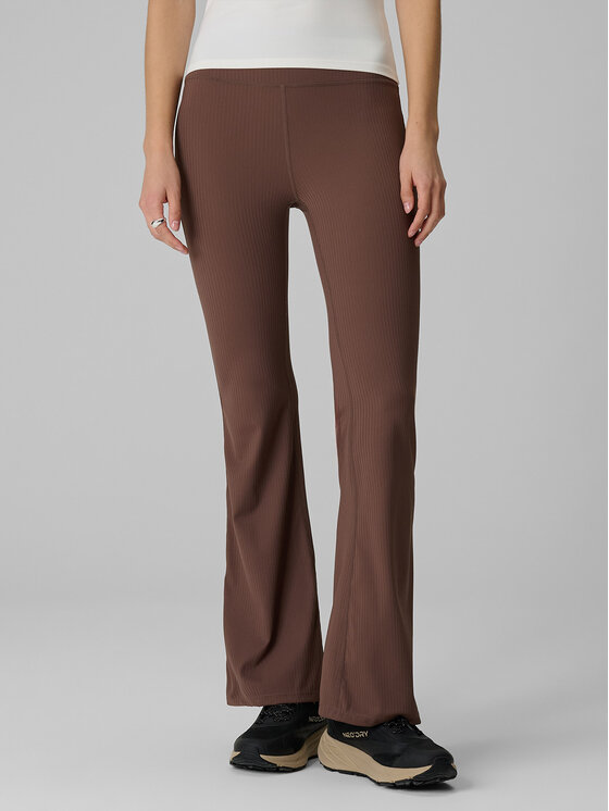 4F 4F Legginsy SPORT OFFICE Brązowy ciemny Slim Fit