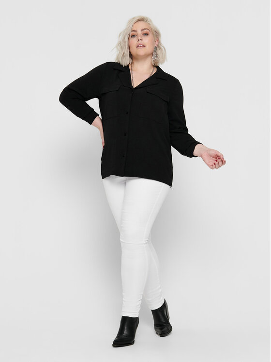 ONLY Carmakoma ONLY Carmakoma Jeans hlače 15197368 Bela Skinny Fit