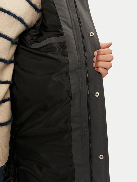 Brave Soul Brave Soul Пухено яке MJK-COLNEGREY Сив Regular Fit