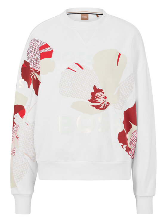 Boss Bluză 50489524 Alb Relaxed Fit 50489524 imagine noua